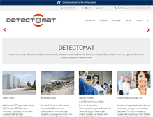 Tablet Screenshot of detectomat.com